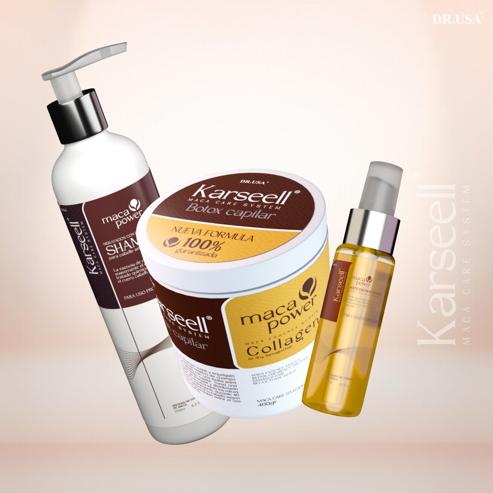 COMBO KARSEELL ORIGINAL 3 EN 1 - BOTOX + SHAMPOO + ACEITE DE ARGAN