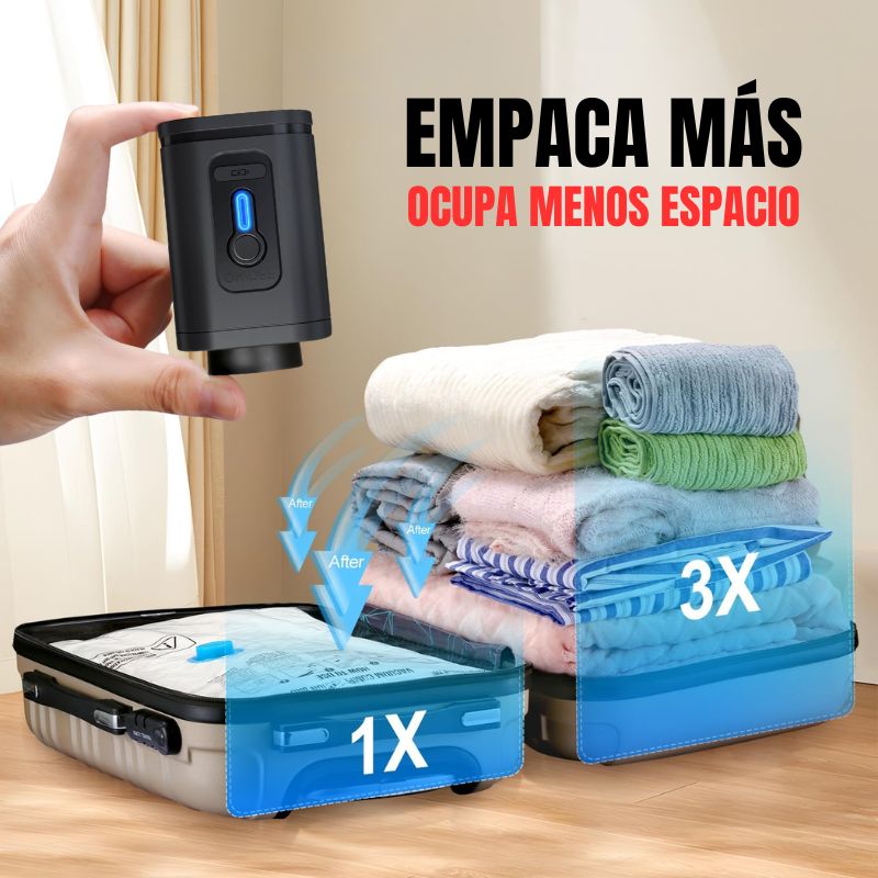 |Pack 16 de Bolsas al Vacío + Bomba Eléctrica Portátil| VacPack Pro