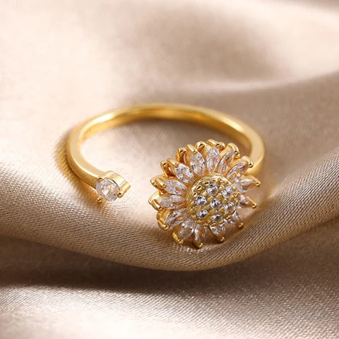 ANILLO GIRASOL ANTIESTRES 🌻✨