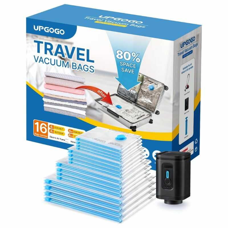 |Pack 16 de Bolsas al Vacío + Bomba Eléctrica Portátil| VacPack Pro