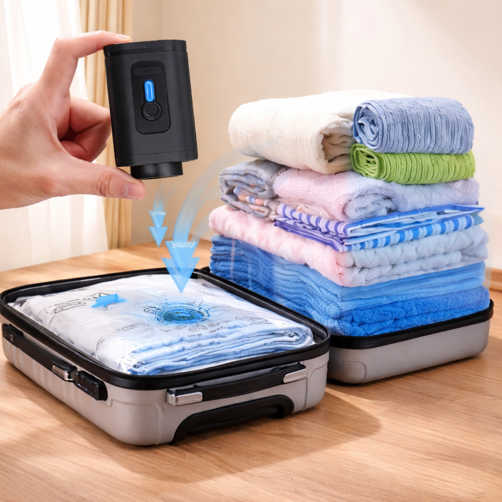 |Pack 16 de Bolsas al Vacío + Bomba Eléctrica Portátil| VacPack Pro