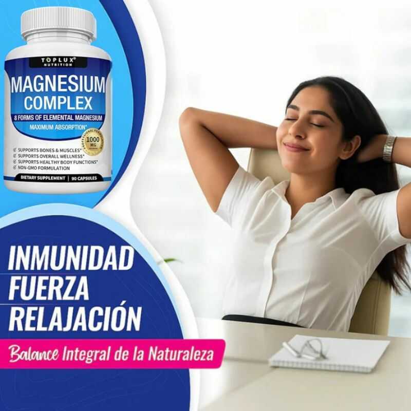MAGNESIUM COMPLEX® |Suplemento Premium| Reduce el Estrés y Mejora tu Descanso