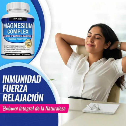 MAGNESIUM COMPLEX® |Suplemento Premium| Reduce el Estrés y Mejora tu Descanso