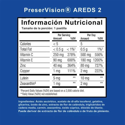 PreserVision™ 120 Cápsulas - ¡Tu Visión Regenerada Al 100%!